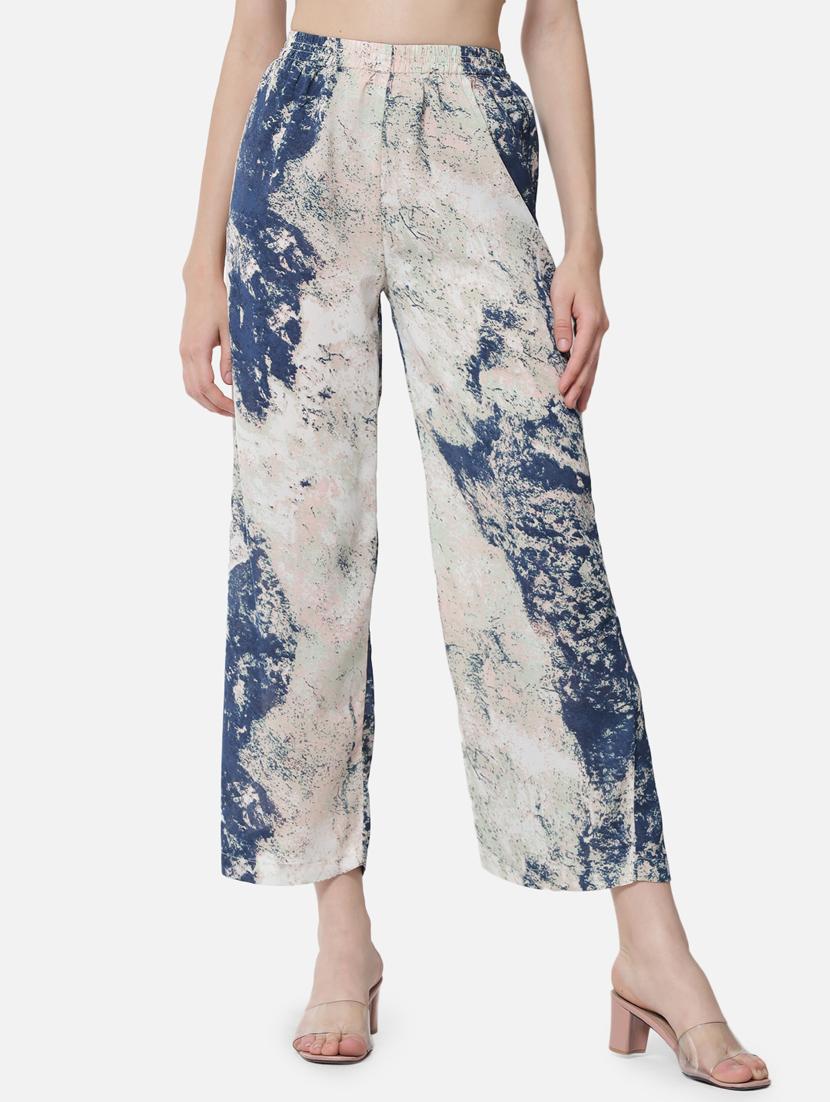 mid rise printed palazzo - 18651163 -  Zoom Image - 0