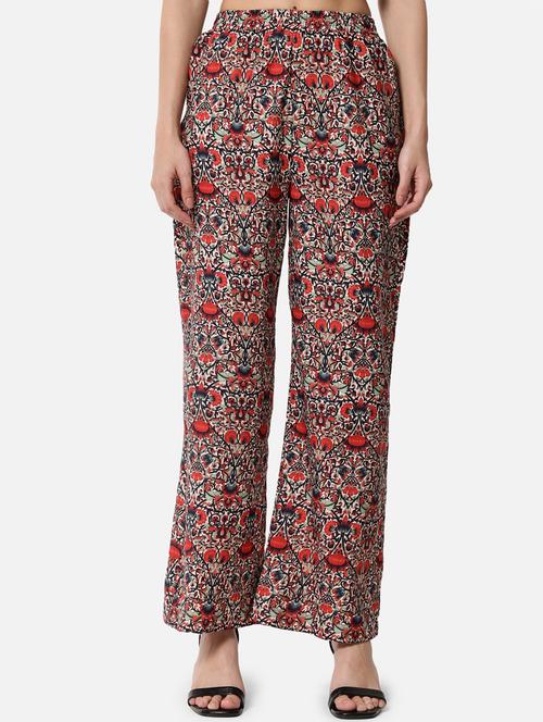 mid rise printed palazzo - 18651165 -  Standard Image - 0