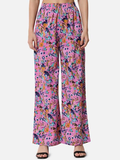 mid rise printed palazzo  - 18651170 -  Standard Image - 0