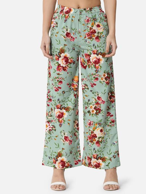 mid rise printed palazzo - 18651173 -  Standard Image - 0