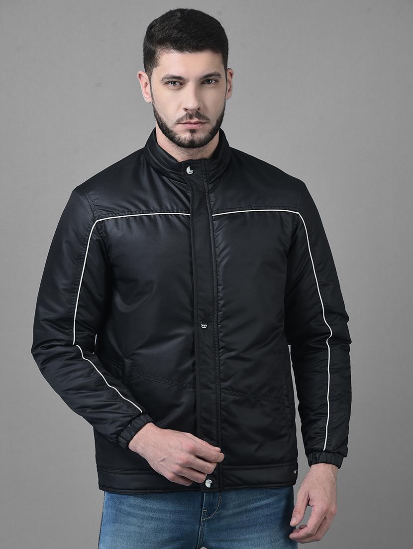 black solid casual jacket - 18653282 - Zoom Image - 0