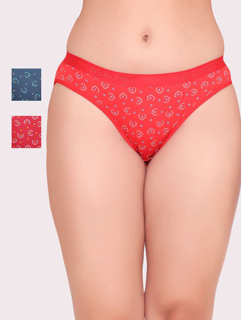 pack of 3 printed hipster panty