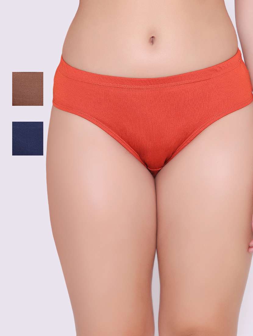 pack of 3 solid hipster panty