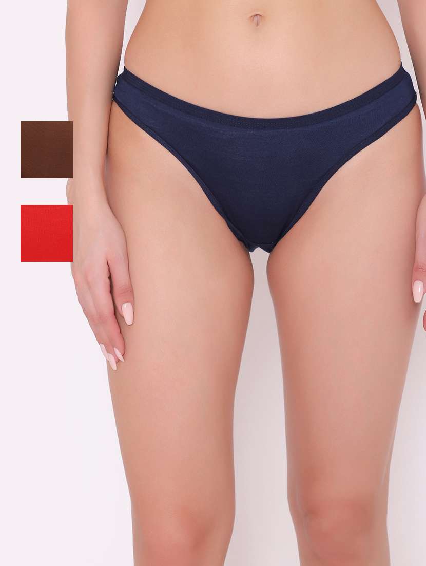 pack of 3 solid hipster panty