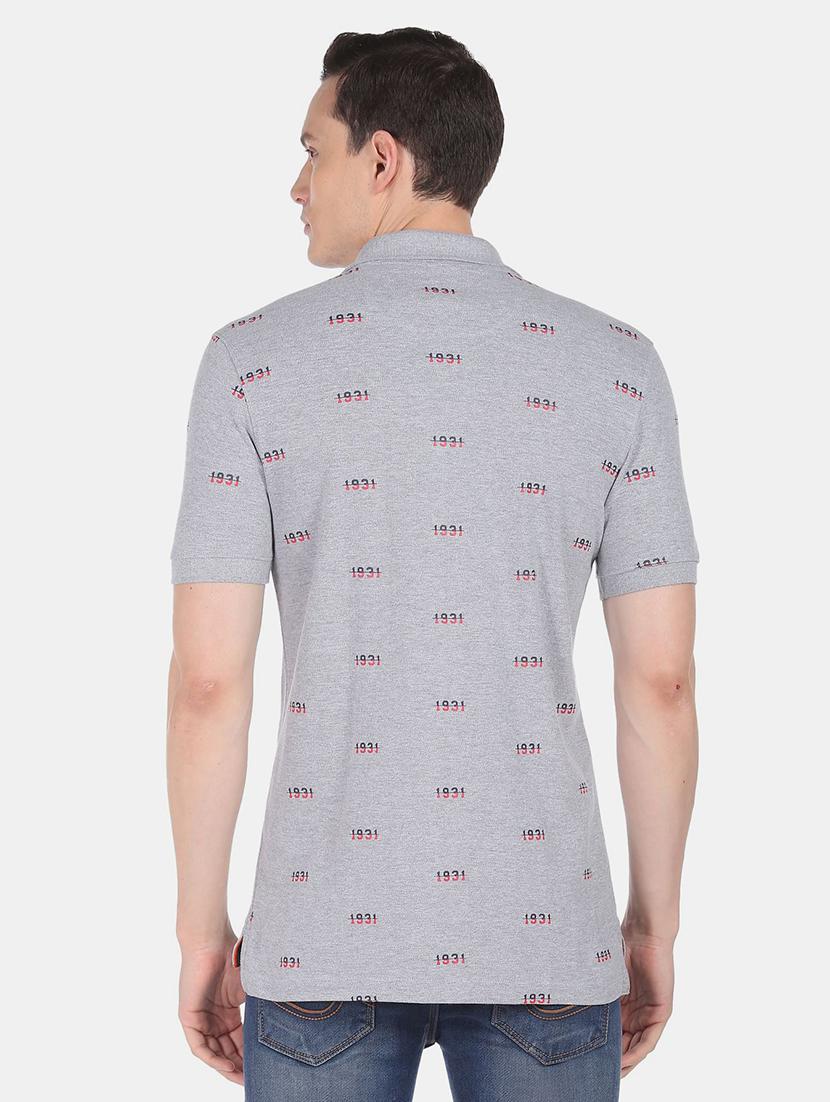 mens printed polo t-shirt - 18656990 - Standard Image - 2