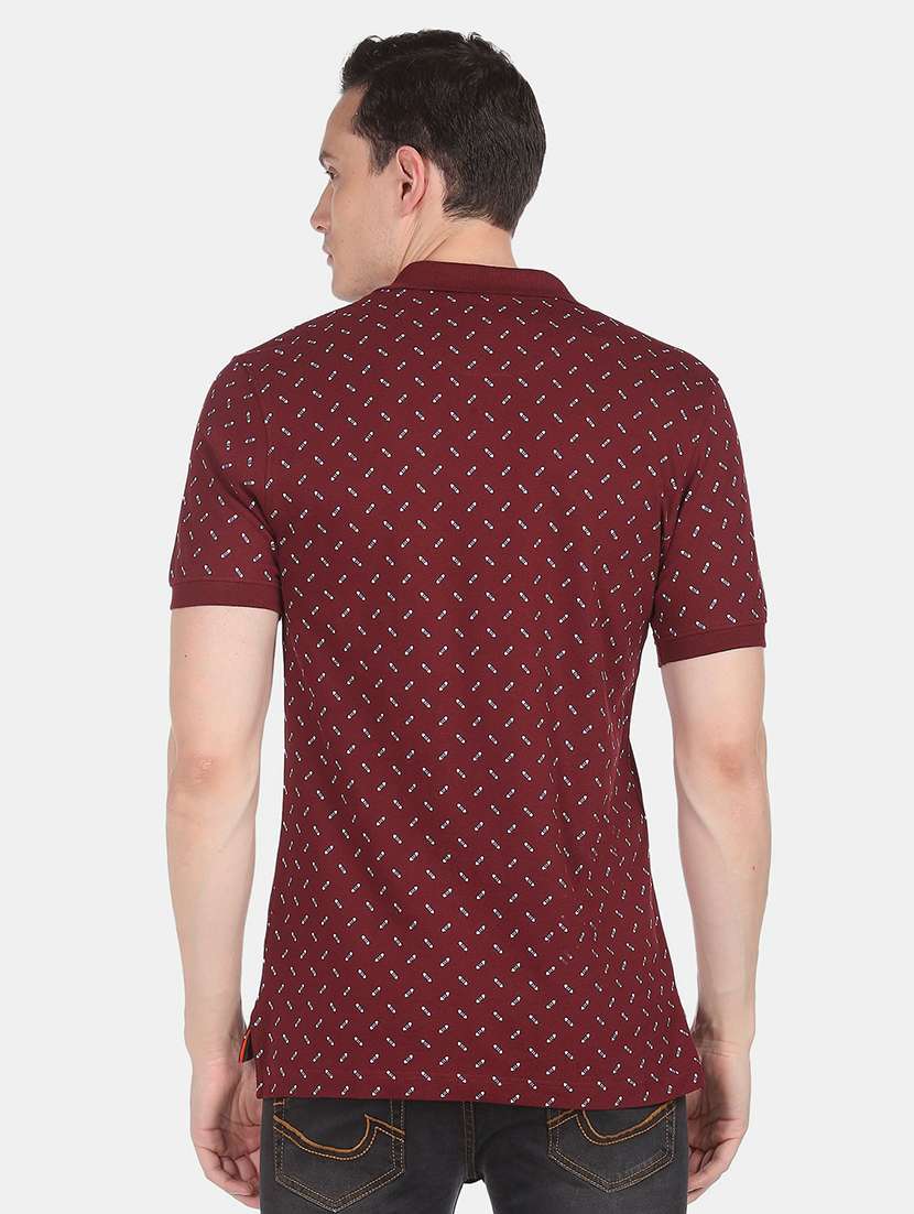 mens printed polo t-shirt - 18656992 - Standard Image - 2
