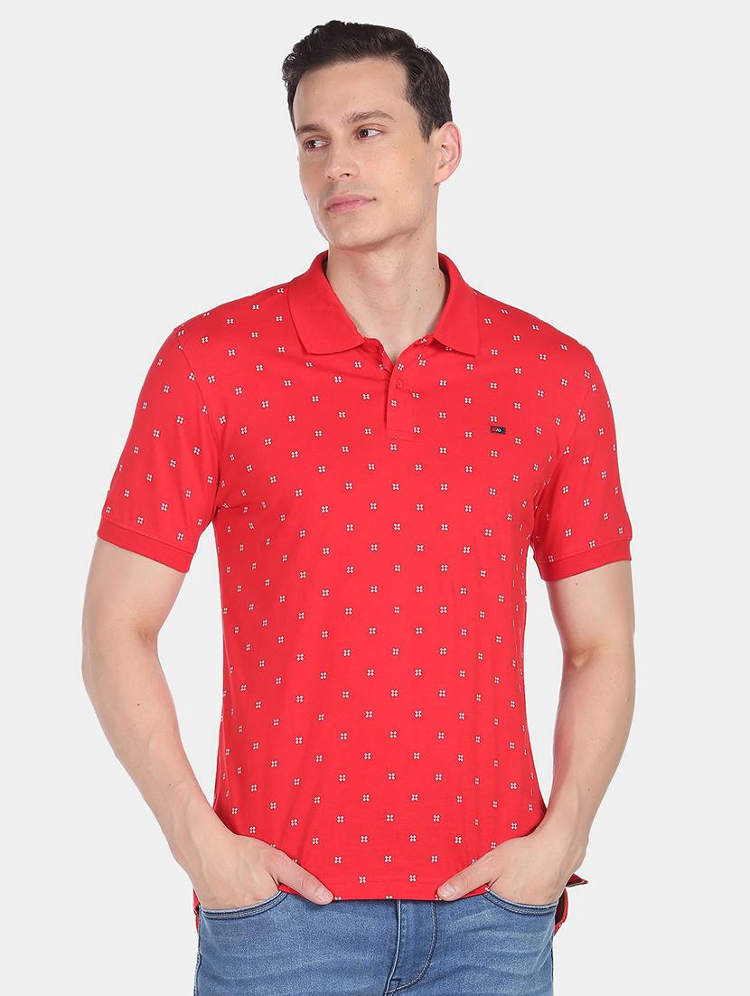 mens printed polo t-shirt - 18656997 - Zoom Image - 0