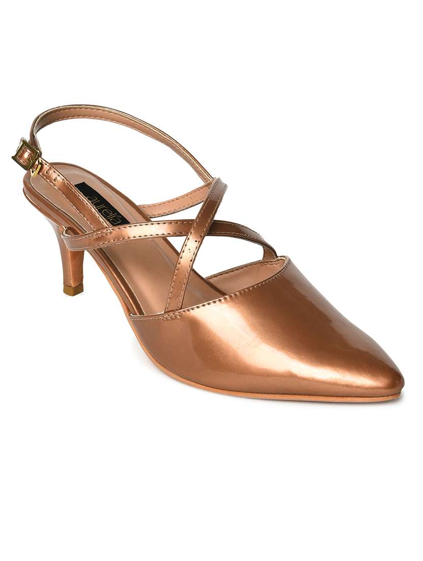 women solid back strap sandal