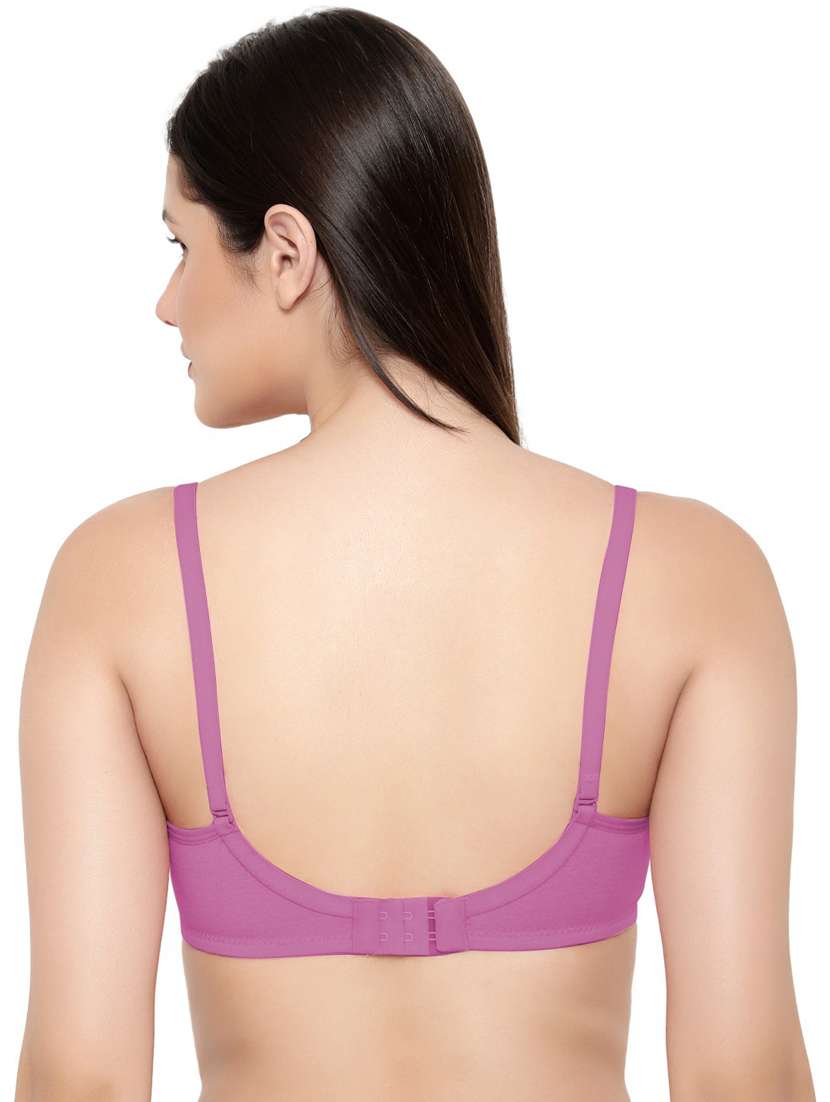 solid lightly padded regular bra - 18658270 -  Standard Image - 2