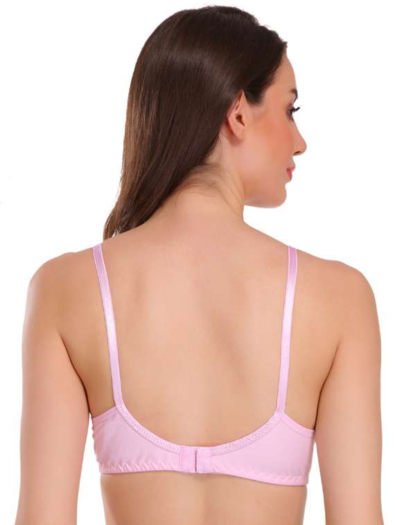 pink solid regular bra - 18658385 - Standard Image - 2