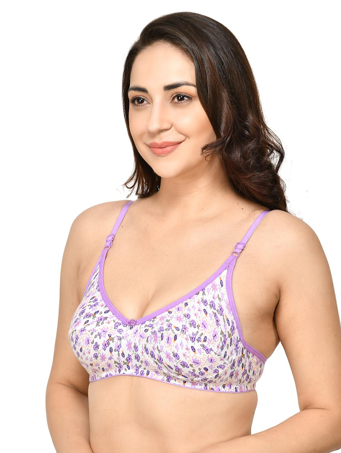 pack of 3 printed regular bra - 18658454 - Standard Image - 2
