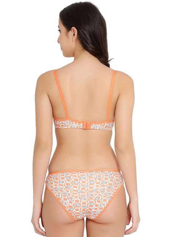 printed bra and panty set - 18658540 -  Standard Image - 2