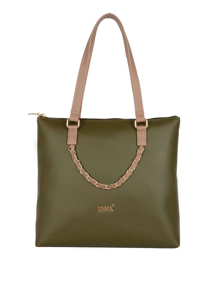 solid regular handbag