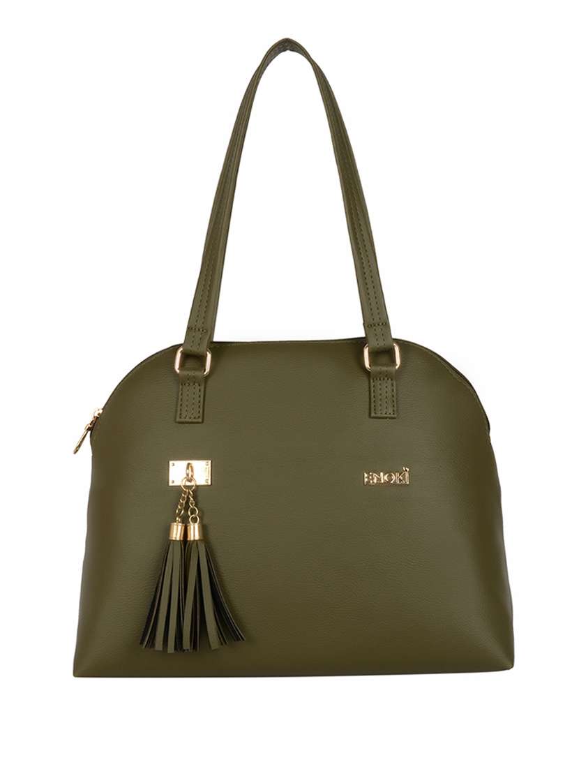 solid regular handbag