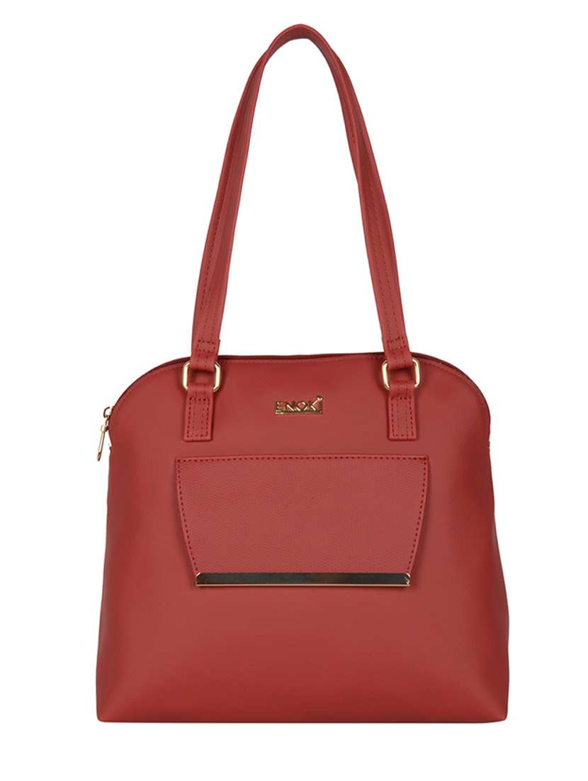 solid regular handbag
