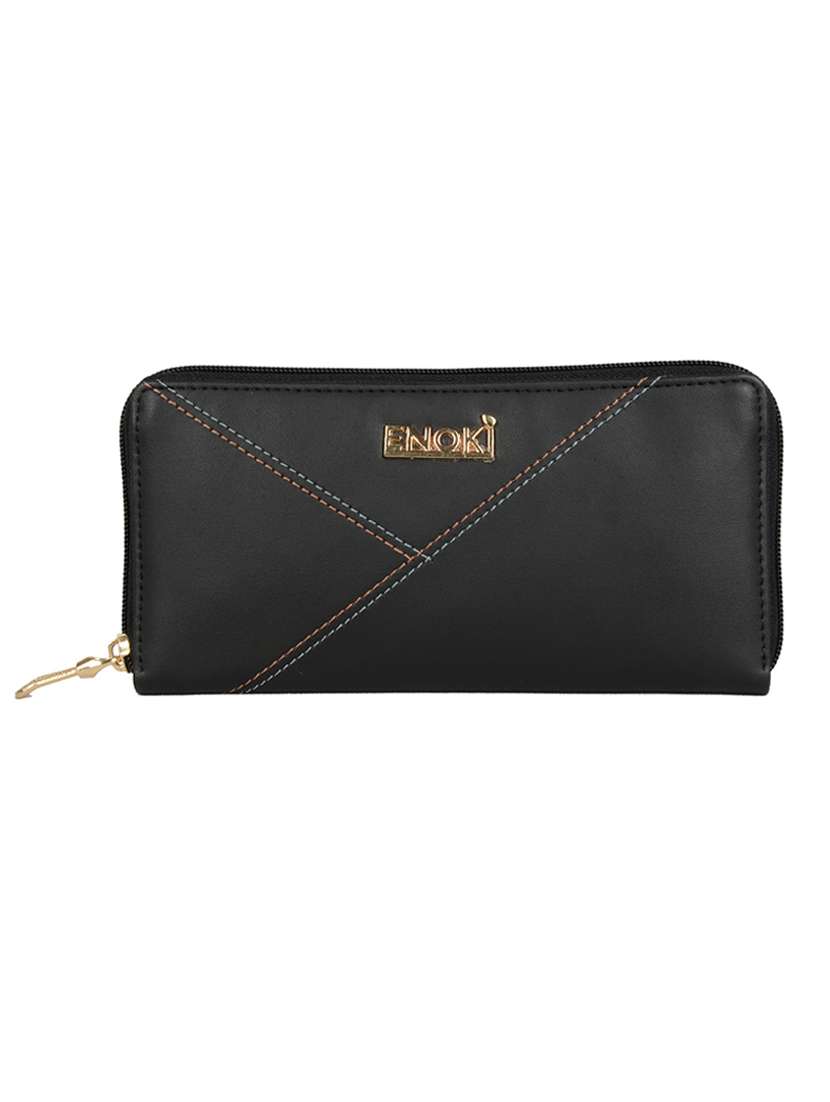 black pvc wallet