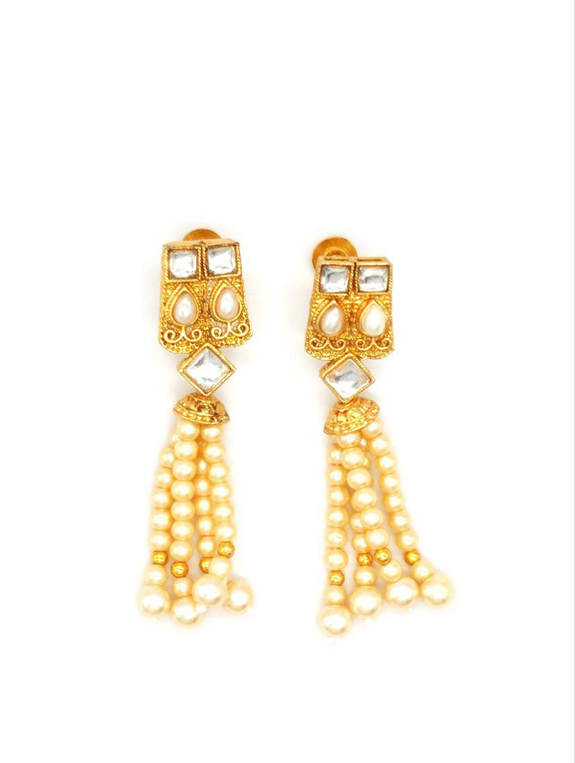 multistring beaded bridal necklace earring set - 18658879 - Standard Image - 2