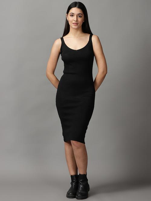 women's bodycon solid dress - 18658920 - Standard Image - 0