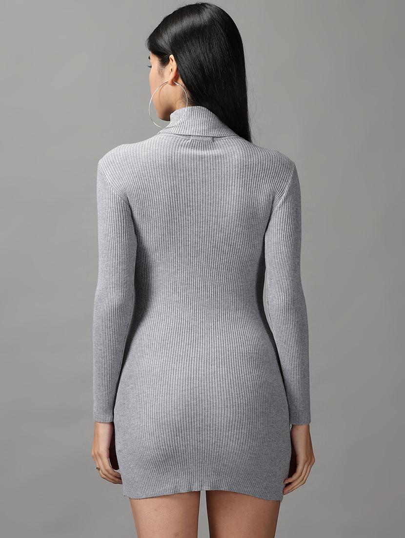 women solid bodycon dress - 18658925 - Standard Image - 2