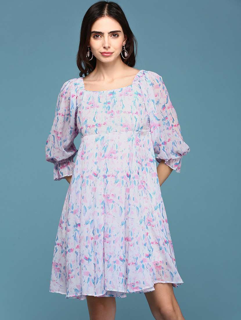 women's fit & flare floral dress - 18658951 - Zoom Image - 0