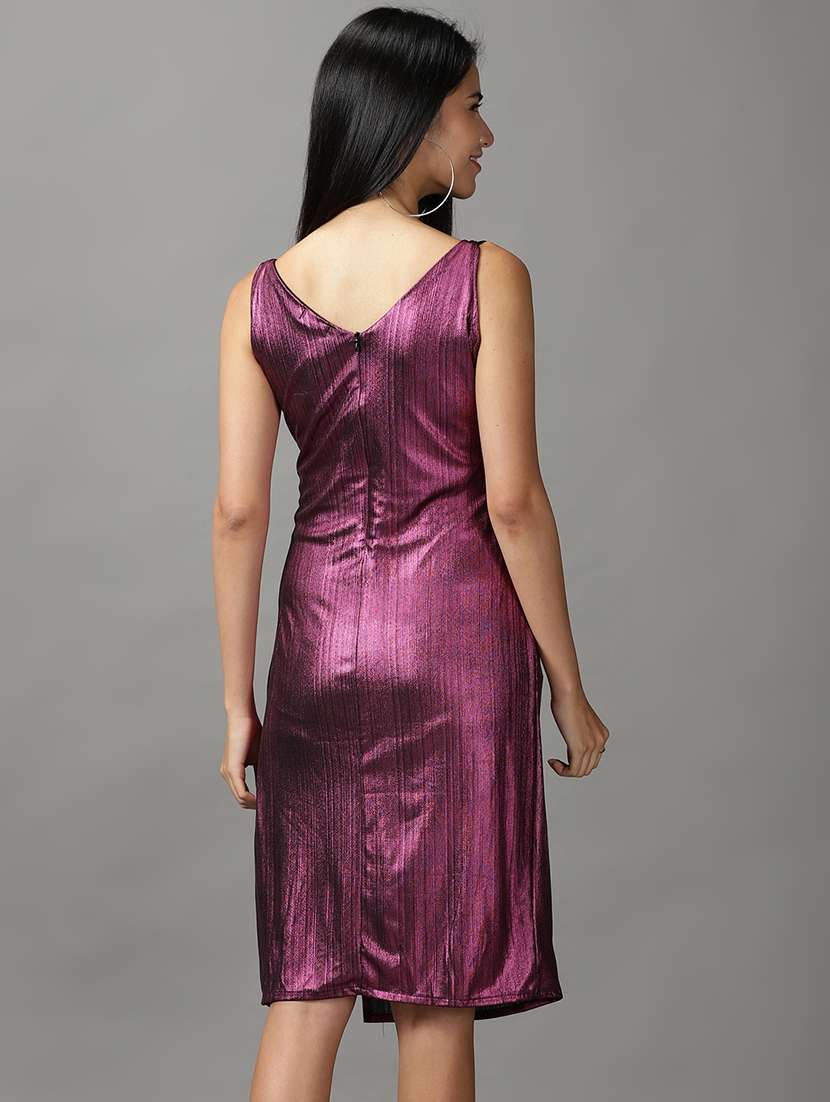 women's wrap self design dress - 18658953 -  Standard Image - 2