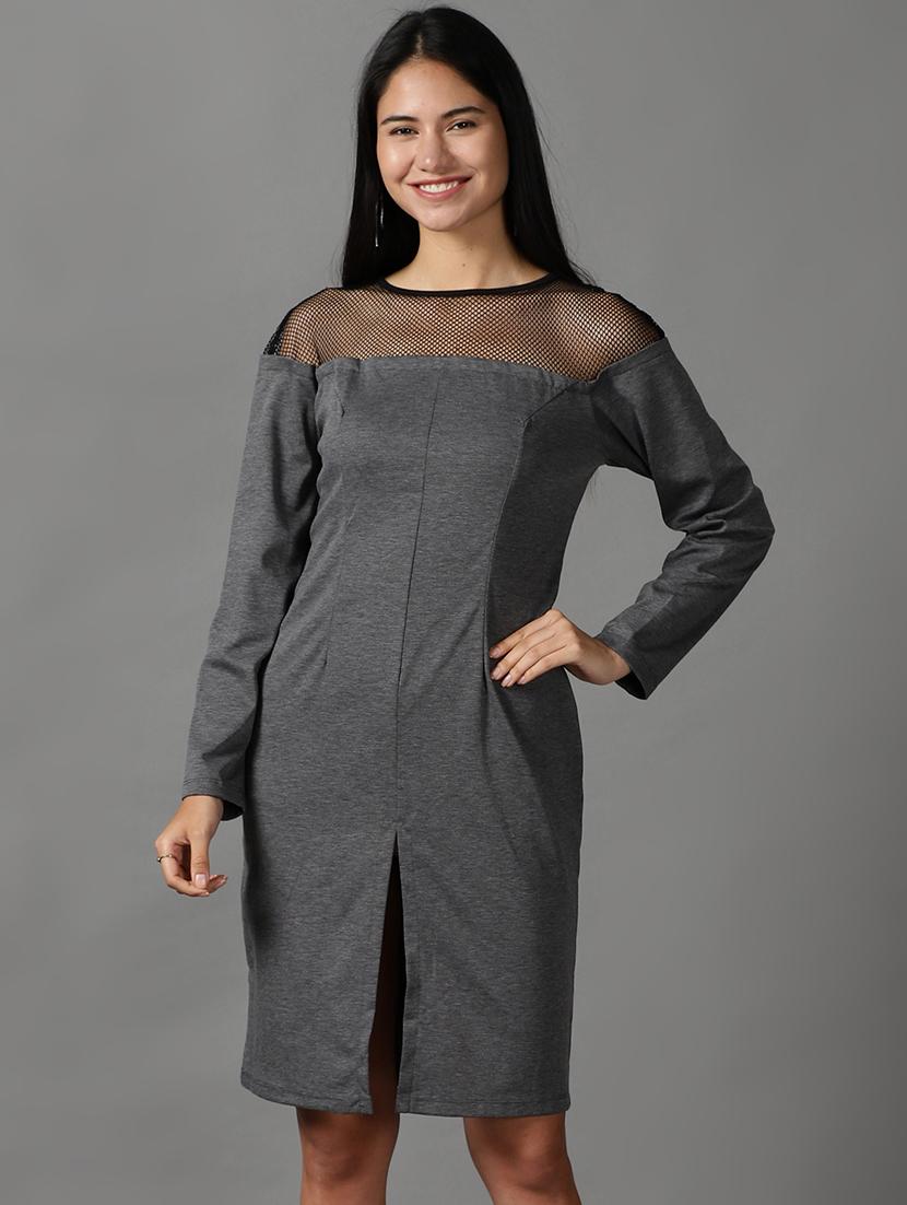 women's sheath self design dress - 18658978 - Zoom Image - 0