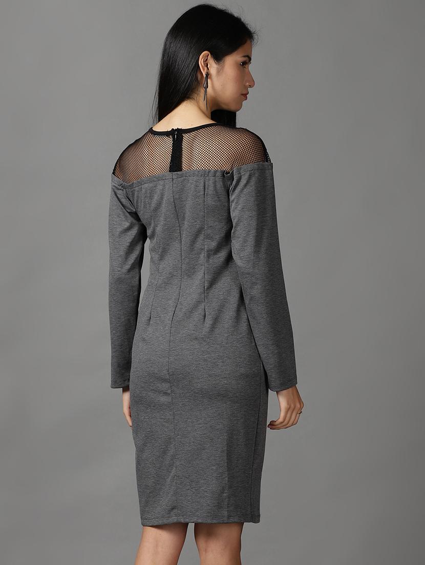 women's sheath self design dress - 18658978 - Standard Image - 2