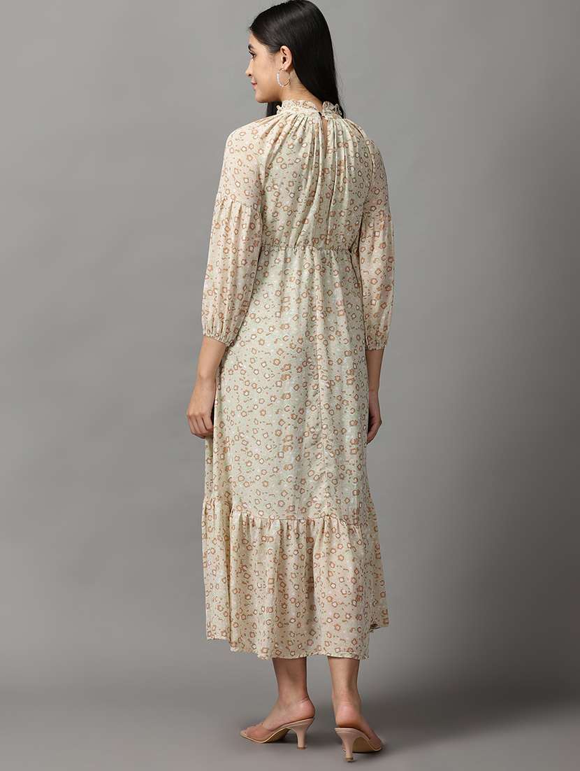 women's tiered dress self design dress - 18658999 -  Standard Image - 2