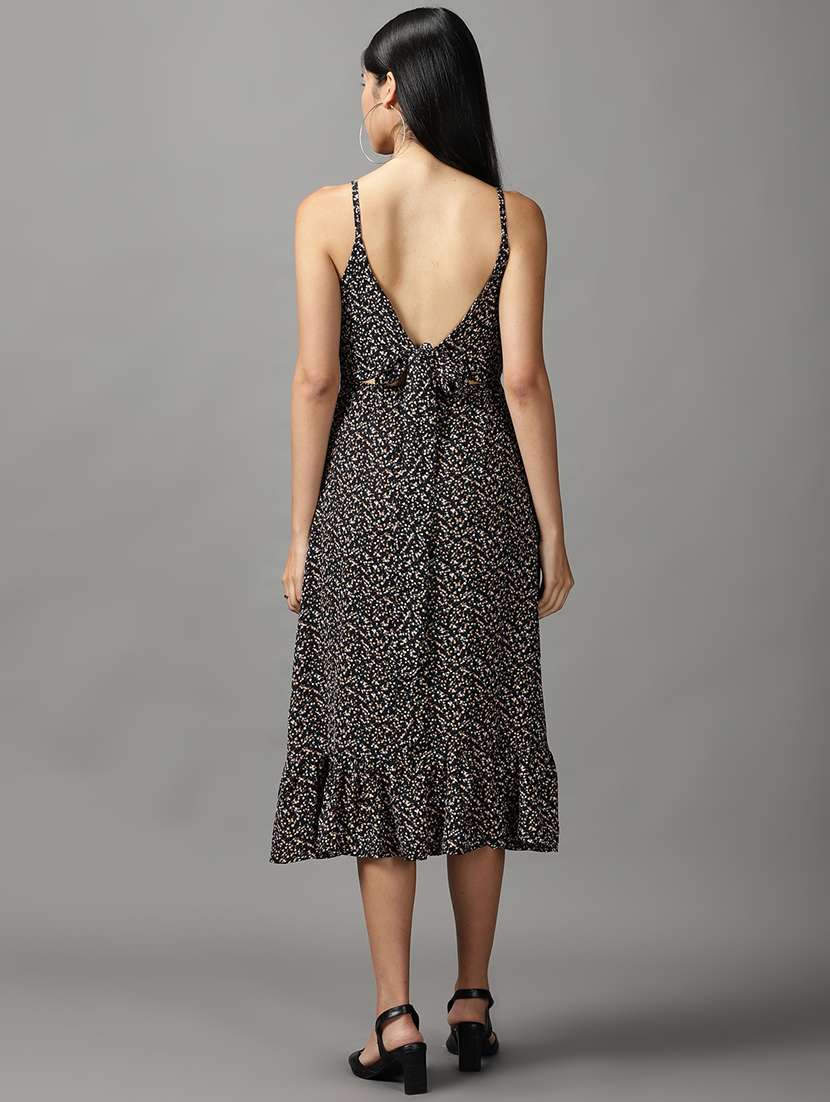 women's fit & flare floral dress - 18659015 -  Standard Image - 2