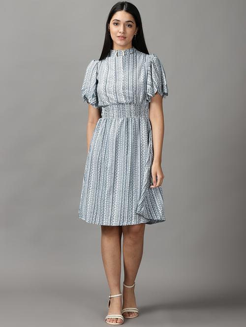 women's fit & flare aztec dress - 18659035 -  Standard Image - 0