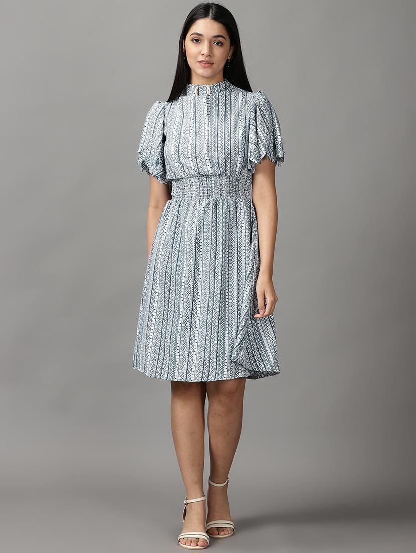 women's fit & flare aztec dress - 18659035 -  Zoom Image - 0