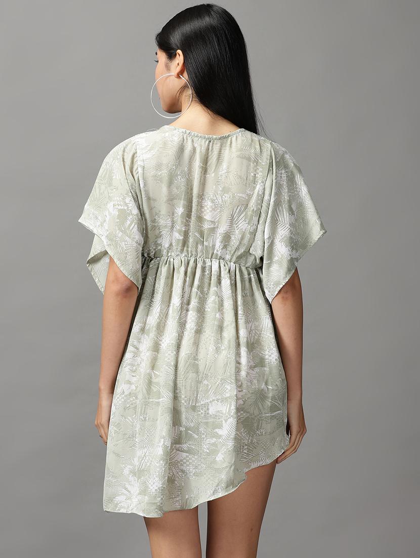 women's asymmetric solid dress - 18659047 - Standard Image - 2