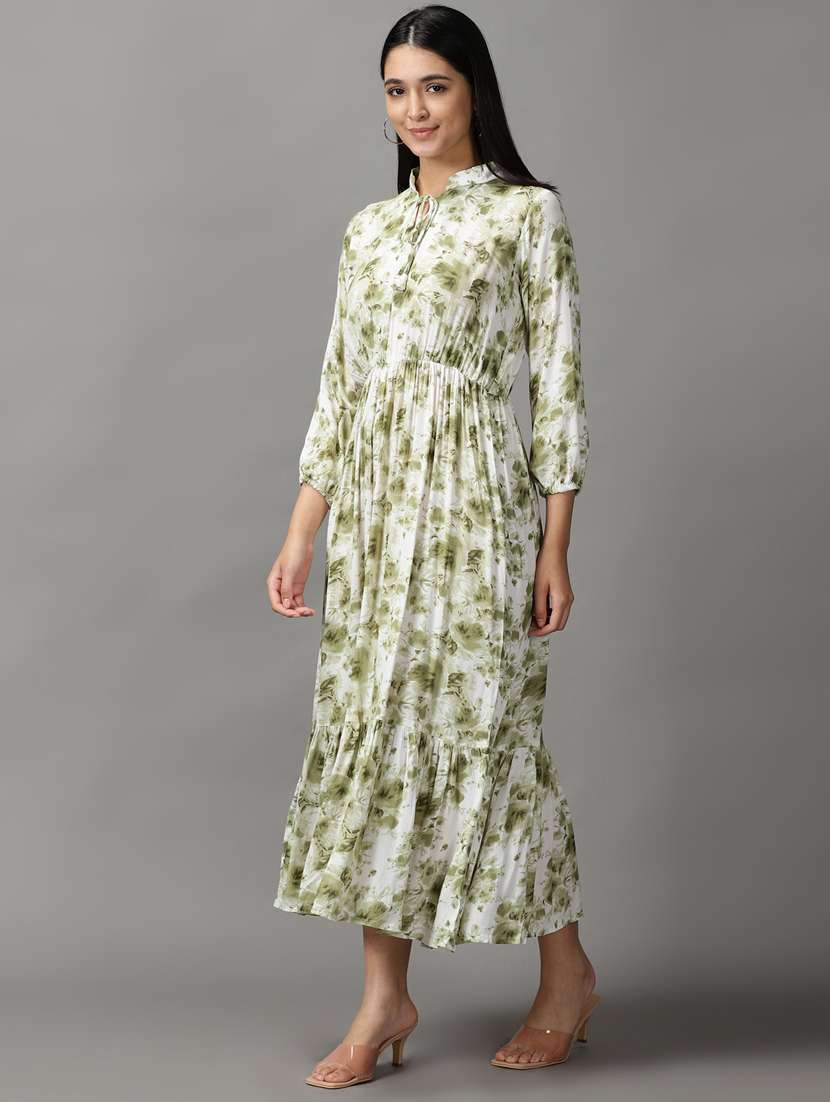 women's tiered dress floral dress - 18659092 - Standard Image - 2
