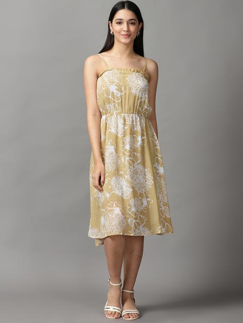 women's fit & flare floral dress - 18659098 - Standard Image - 0