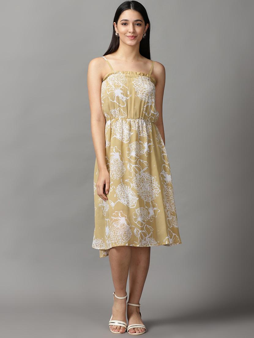 women's fit & flare floral dress - 18659098 - Zoom Image - 0