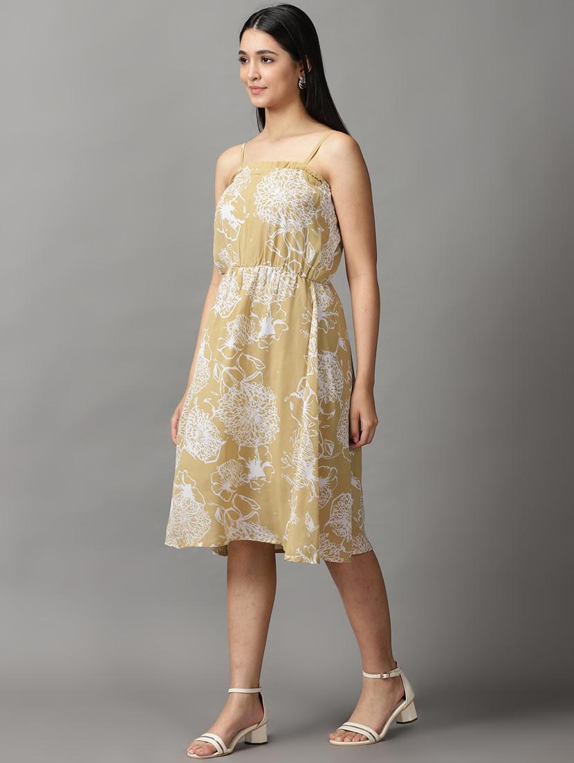 women's fit & flare floral dress - 18659098 - Standard Image - 2