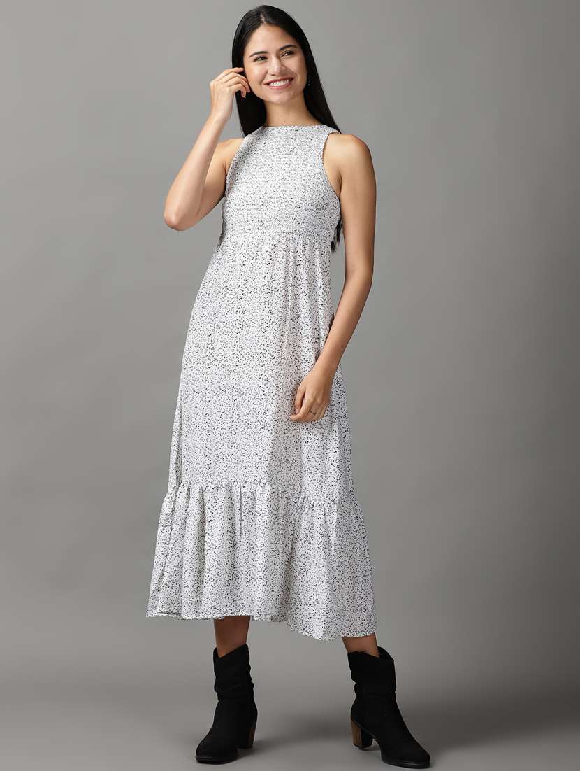 women's tiered dress printed dress - 18659134 - Zoom Image - 0