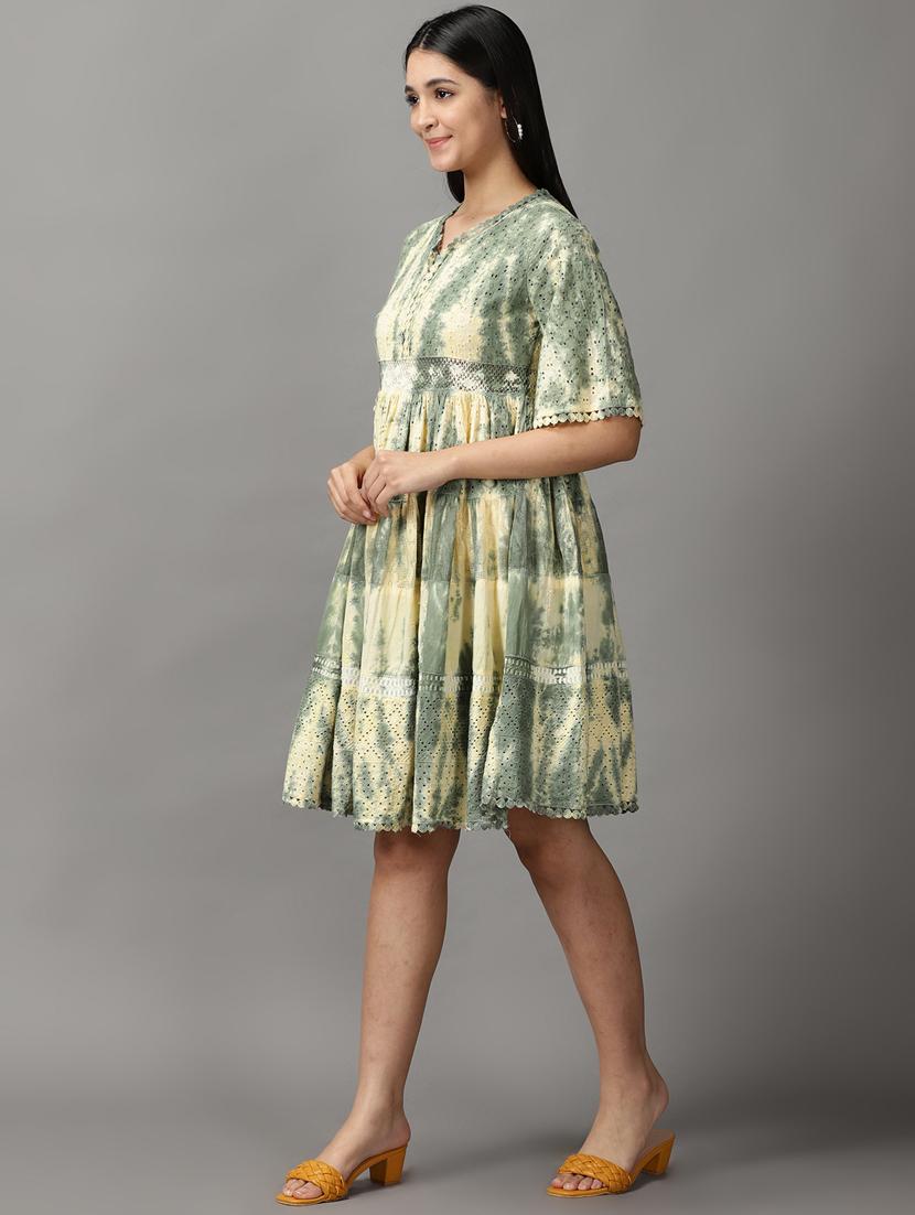 women's tiered dress floral dress - 18659149 - Standard Image - 2