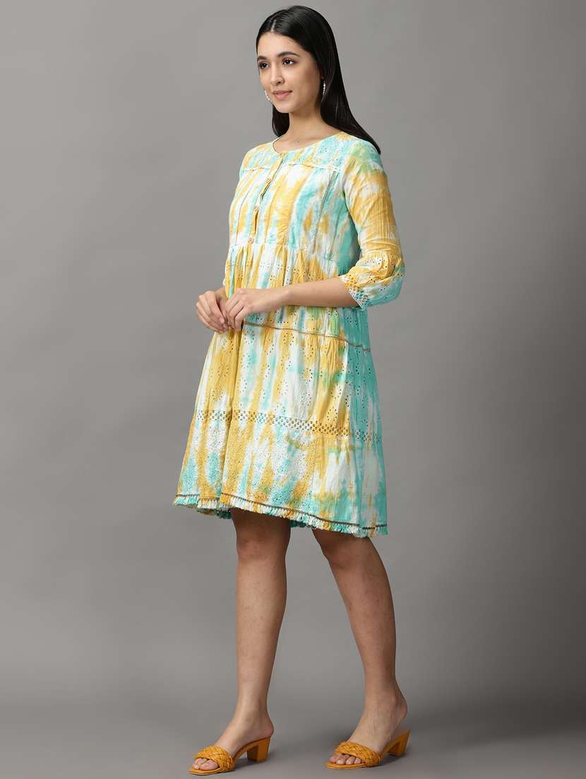 women's tiered dress paisley dress - 18659160 -  Standard Image - 2