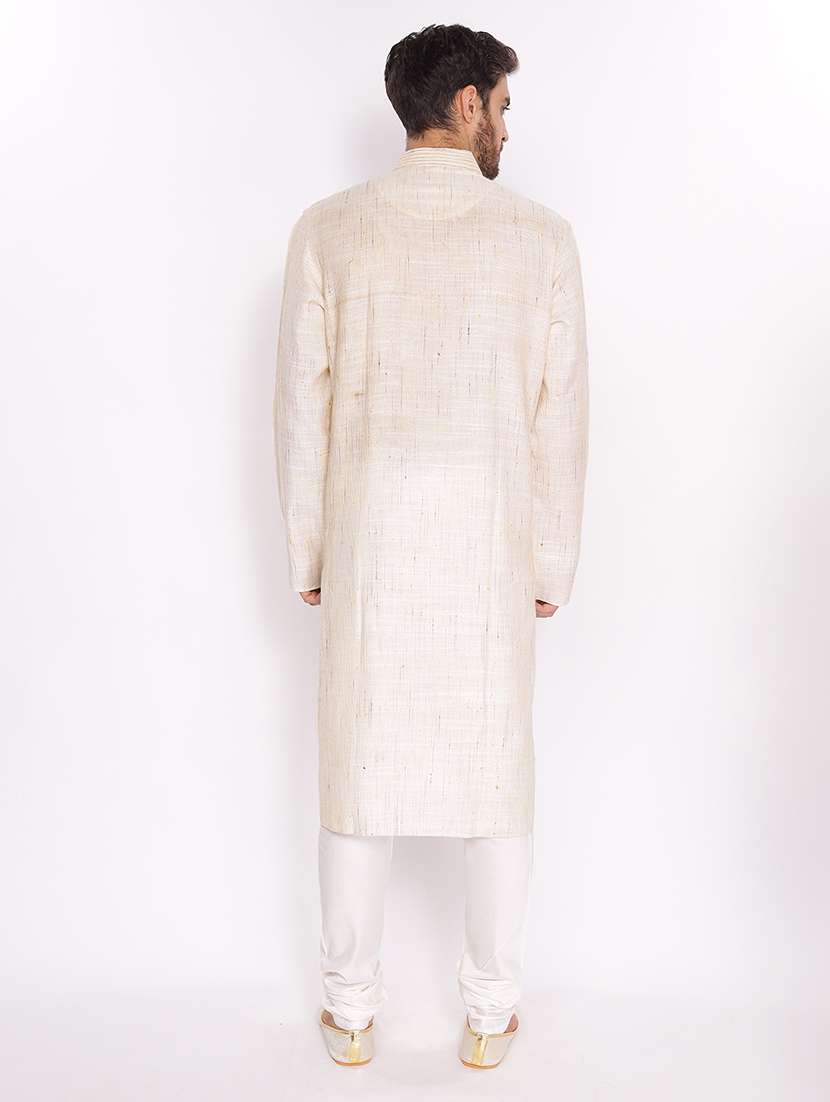 mandarin neck embroidered long kurta - 18677919 -  Standard Image - 2