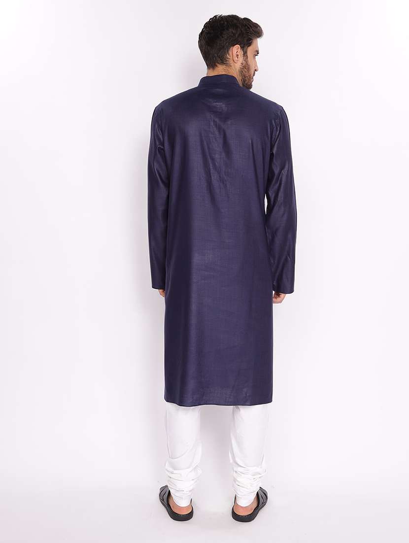 mandarin neck printed long kurta - 18677933 - Standard Image - 2