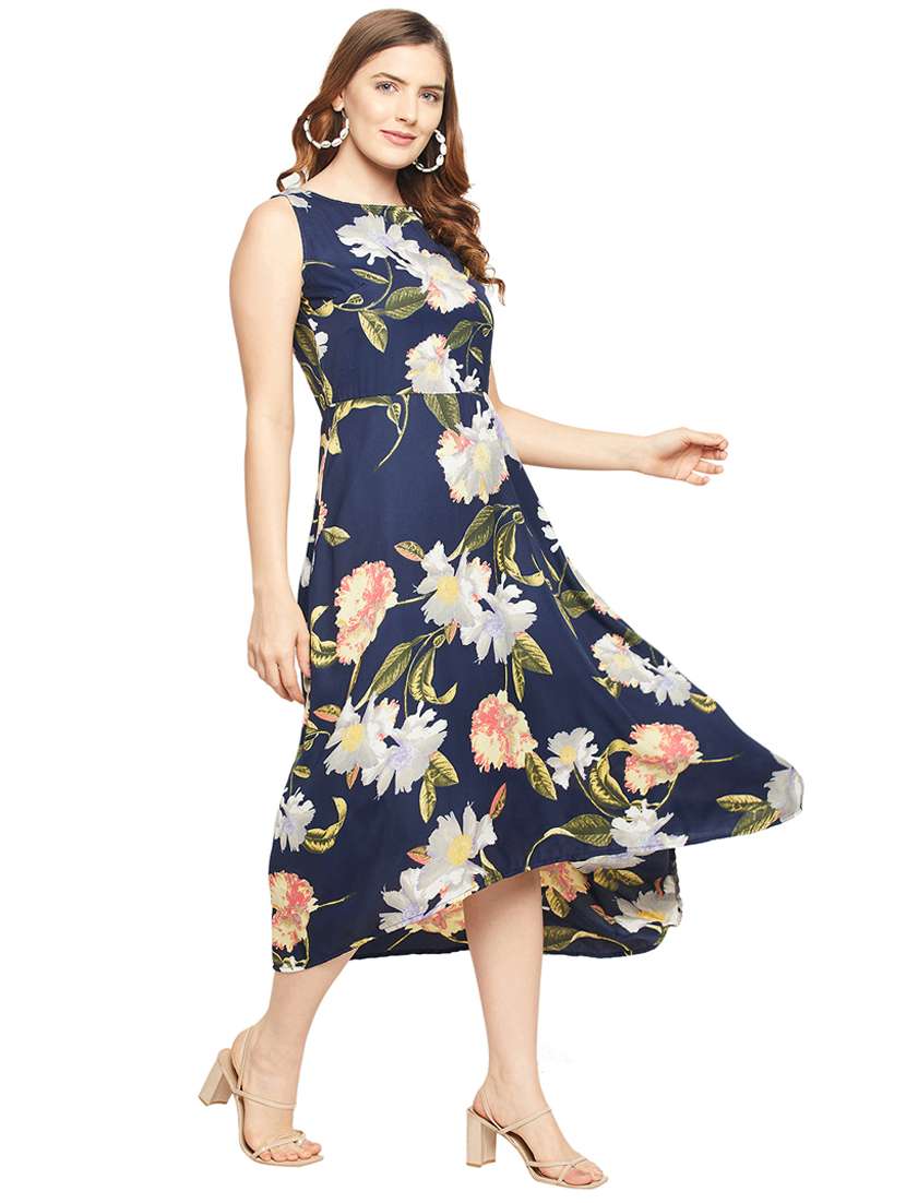 women's high low floral dress - 18682265 - Standard Image - 2