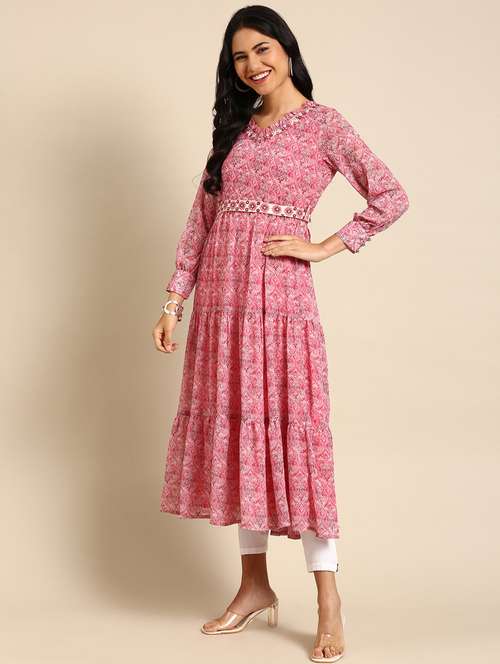 women's tiered kurta