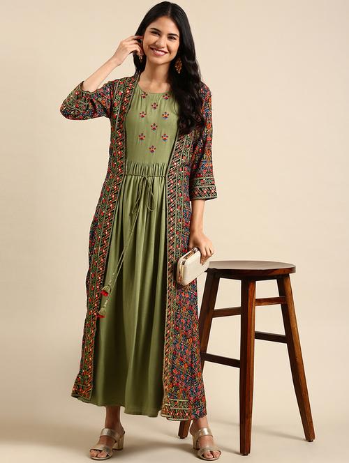 women's kurta with jacket kurta - 18682991 - Standard Image - 0