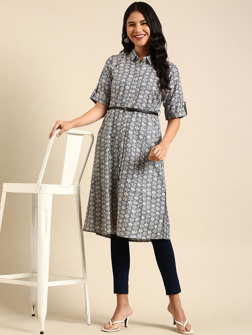 women's a-line kurta - 18682995 - Standard Image - 2