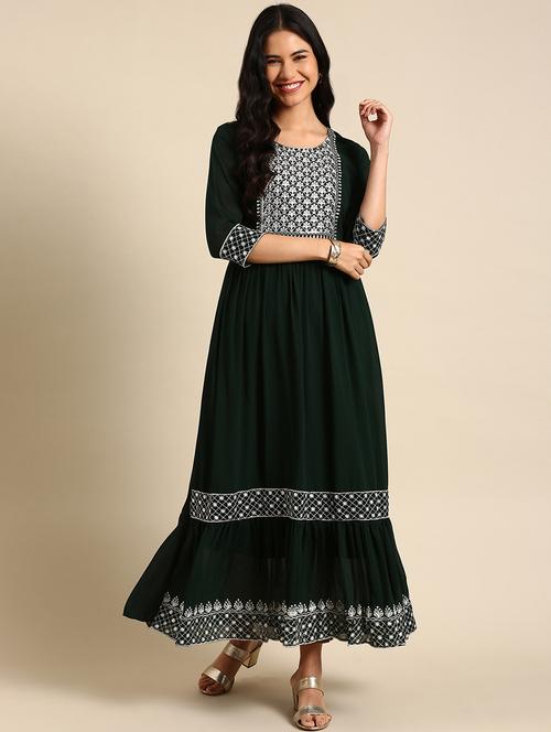 women's flared kurta - 18683058 - Standard Image - 0