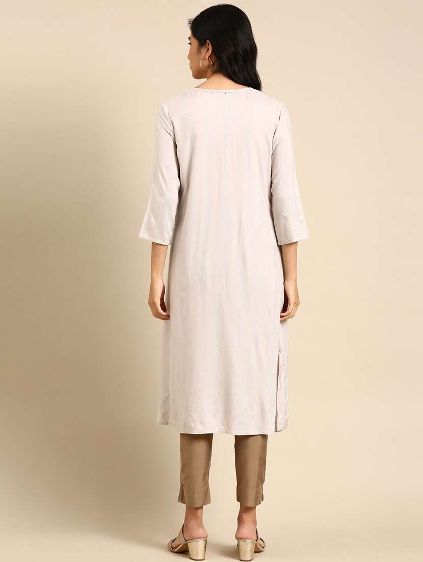 women's straight kurta - 18683071 -  Standard Image - 2
