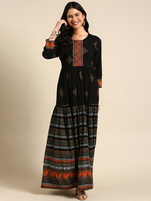 women's flared kurta - 18683075 -  Standard Image - 0