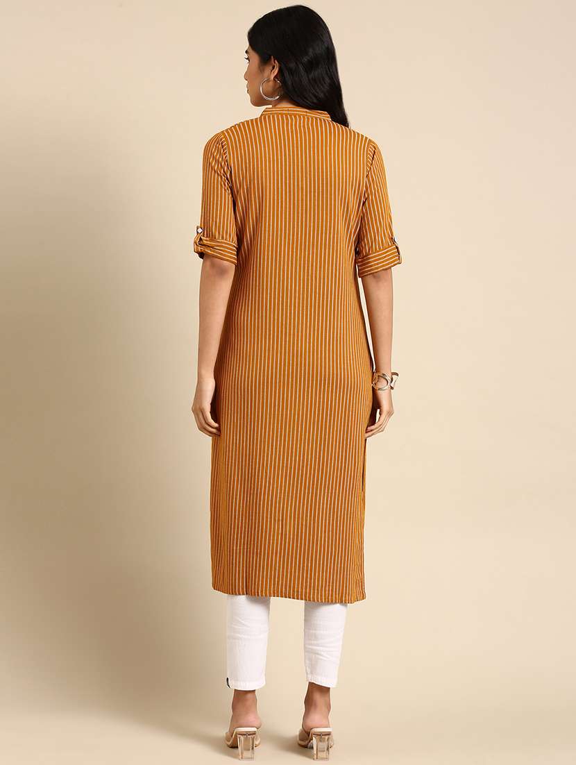 women's straight kurta - 18683082 -  Standard Image - 2