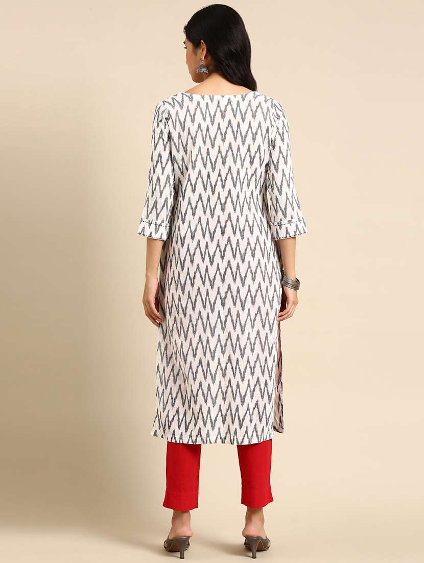women's straight kurta - 18683083 -  Standard Image - 2